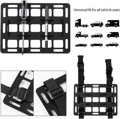 Tactical Molle Panel Car Headrest Gun Rack Storage for Vehicle