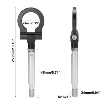 Black Front Bumper Tow Hook Screw for Subaru Impreza WRX BRZ