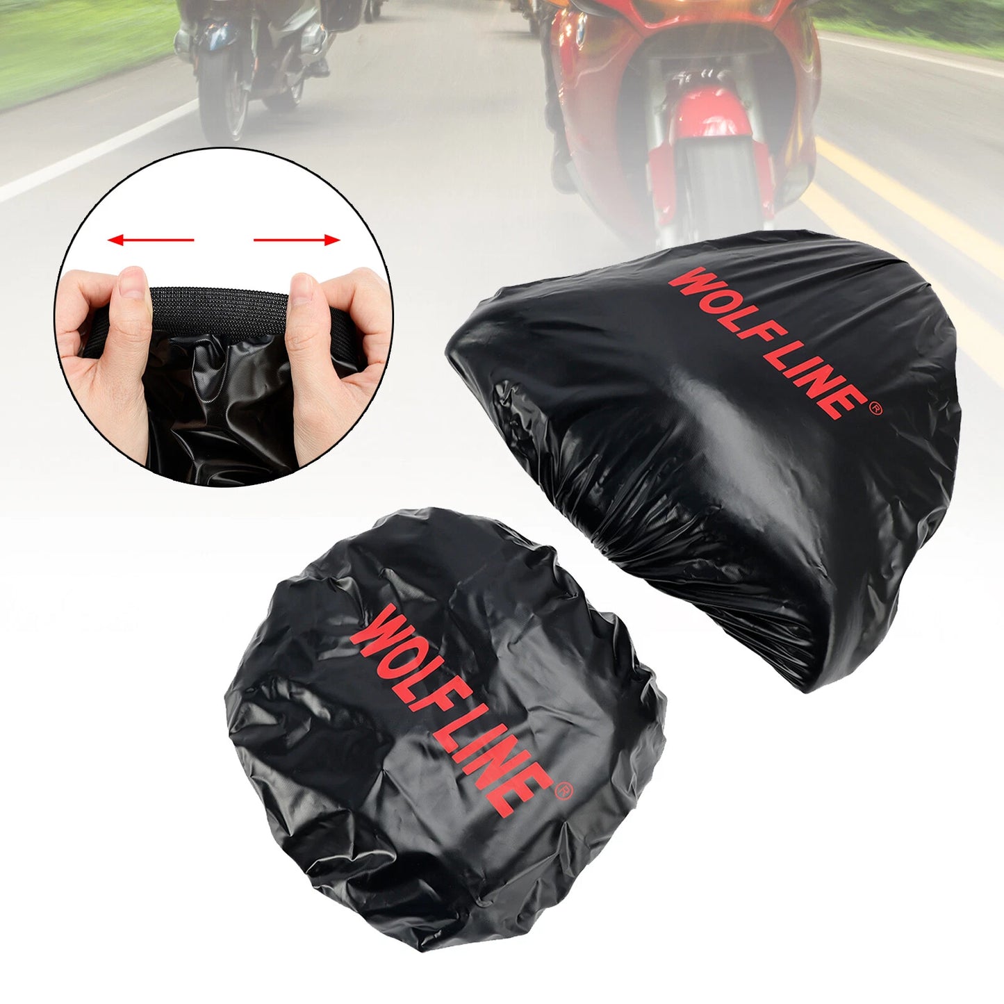 Waterproof Front & Rear Seat Cushion Cover for Motorcycle Racing