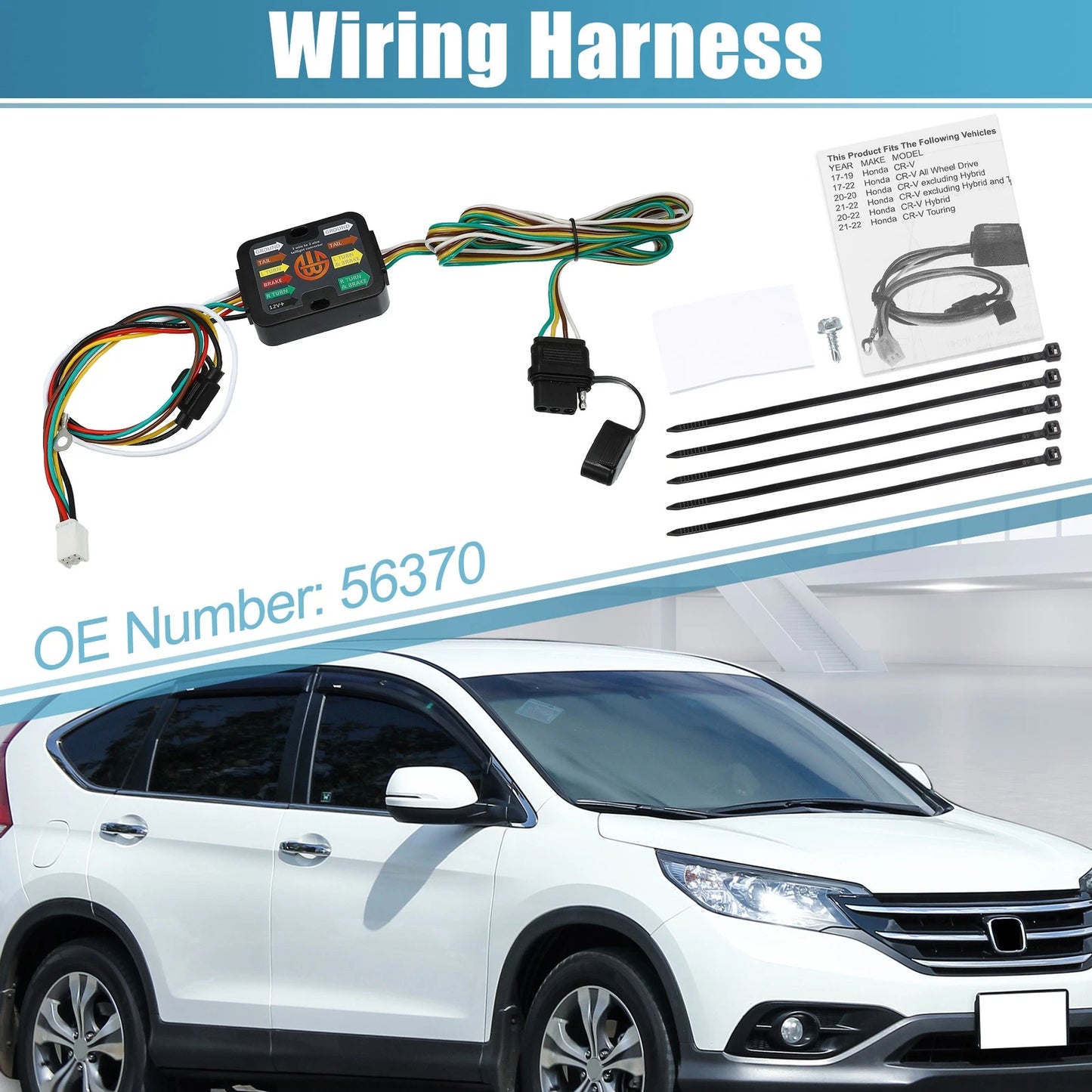 4-Pin Trailer Wiring Harness for Honda CR-V (2017-2022)