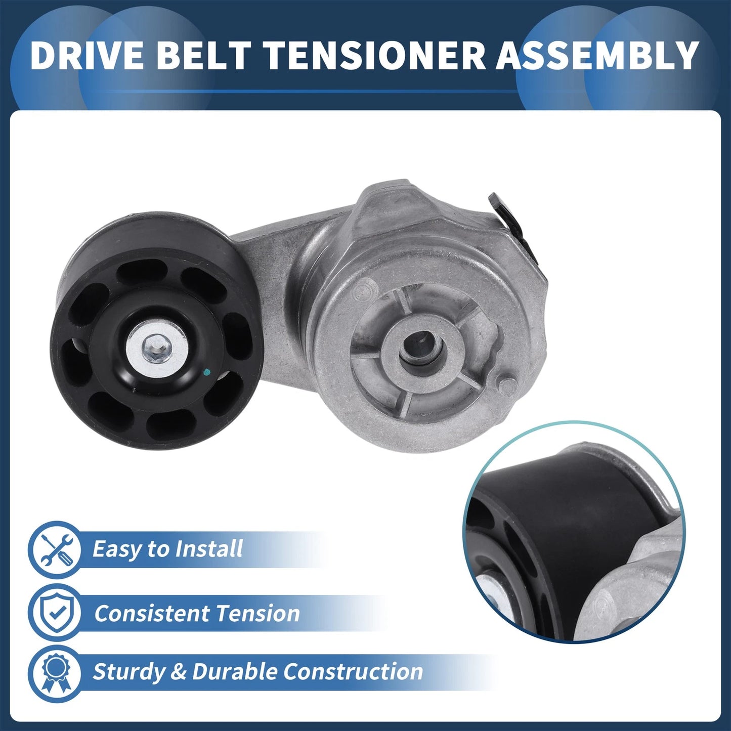 Belt Tensioner for Ford F650 F750 (2004-2007) - Durable Metal 1 x Unit