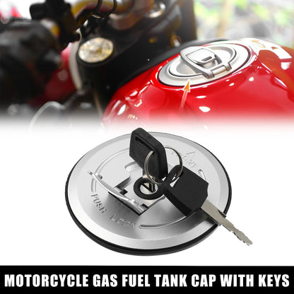 1 Set Motorcycle Tank Cover Locking Fuel Cap with Keys for Honda CB-1