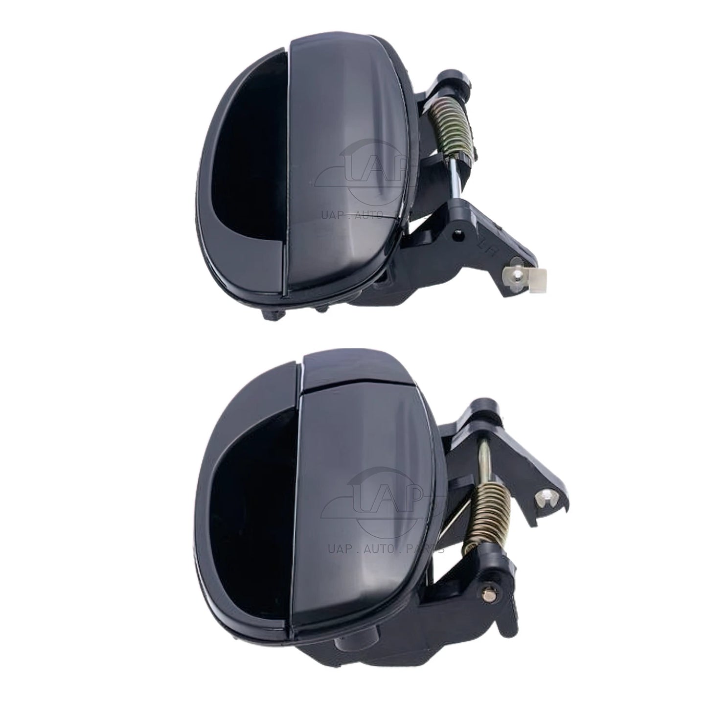 2 x Rear Outer Door Handles Black for Holden Barina TK (2005-2011)