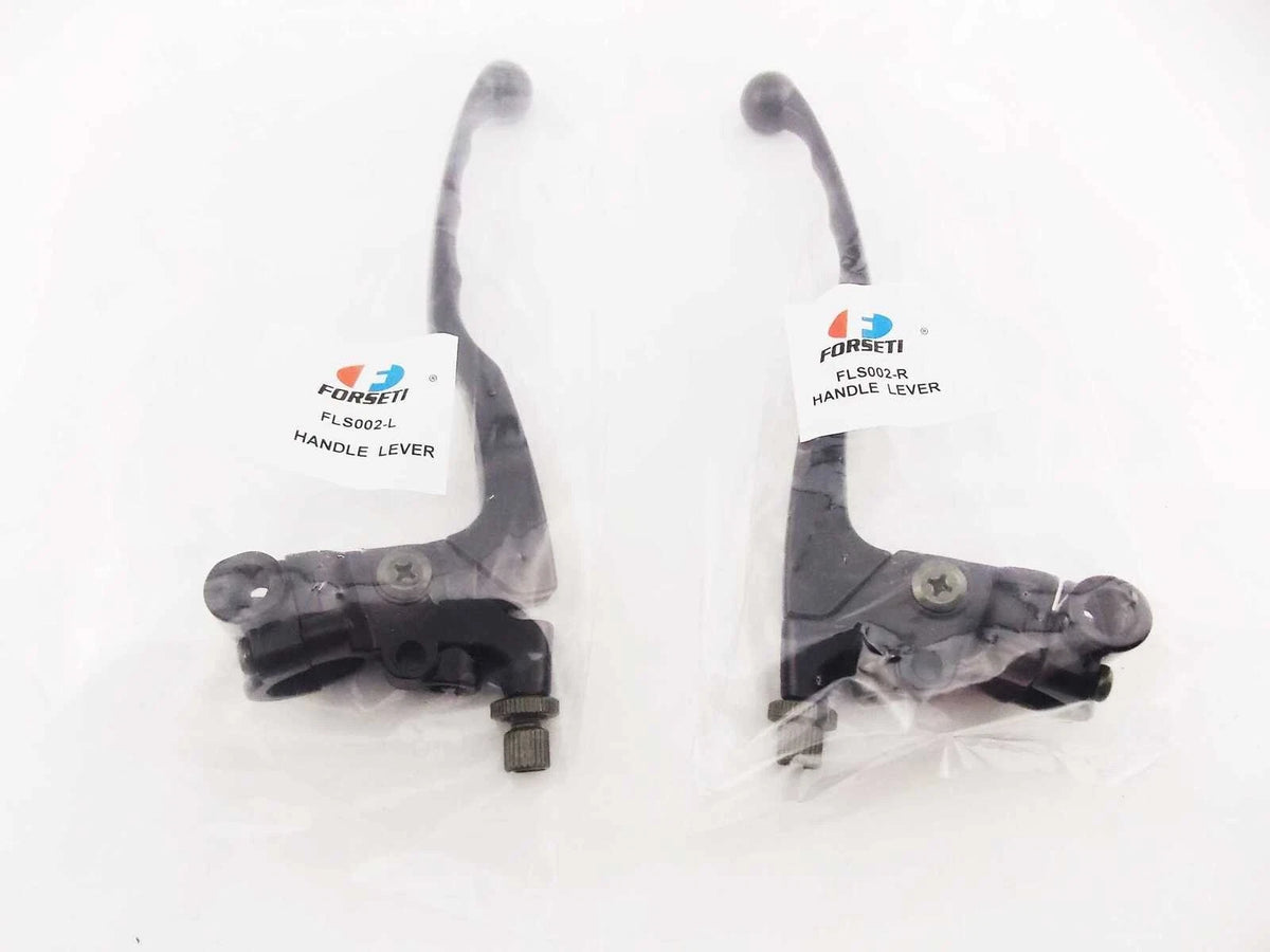 Black Forseti Front Brake & Clutch Lever Bracket Assembly for Yamaha DT250 (77-81)