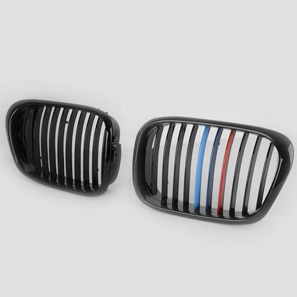 M Color Front Kidney Grilles for BMW 5 Series E39 M5 540i 530i (1995-2004)