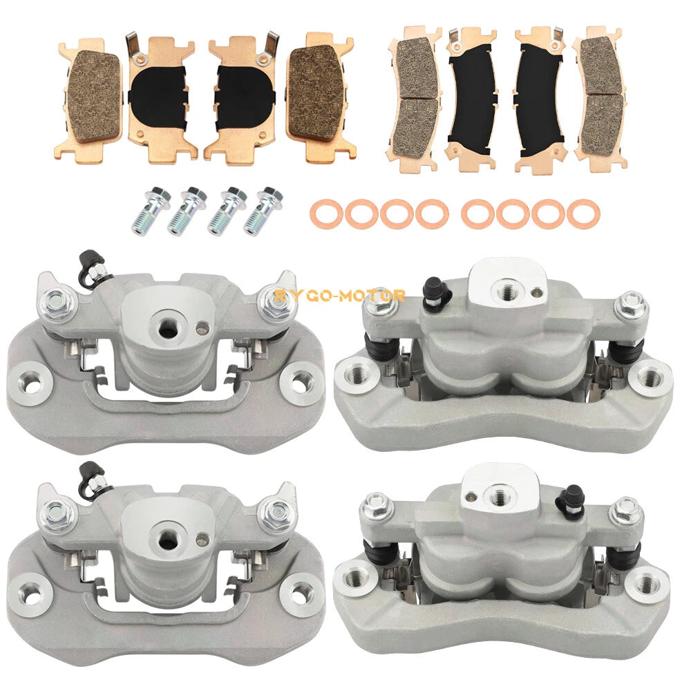 4x Front + Rear Brake Calipers w/pads for Honda Talon 1000X/1000R (2019–2023)