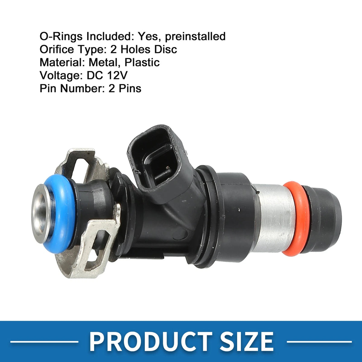 Fuel Injector for GMC Sierra 2500HD 8.1L Black 8 Pcs (2001-2006)