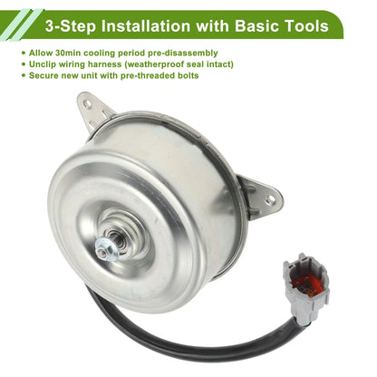 Radiator Fan Motor 1 Pc for Infiniti G35 (2003-2007)