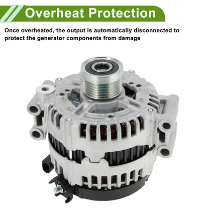 180A 12V High Output Automotive Alternator 1x for BMW 328i (2009)