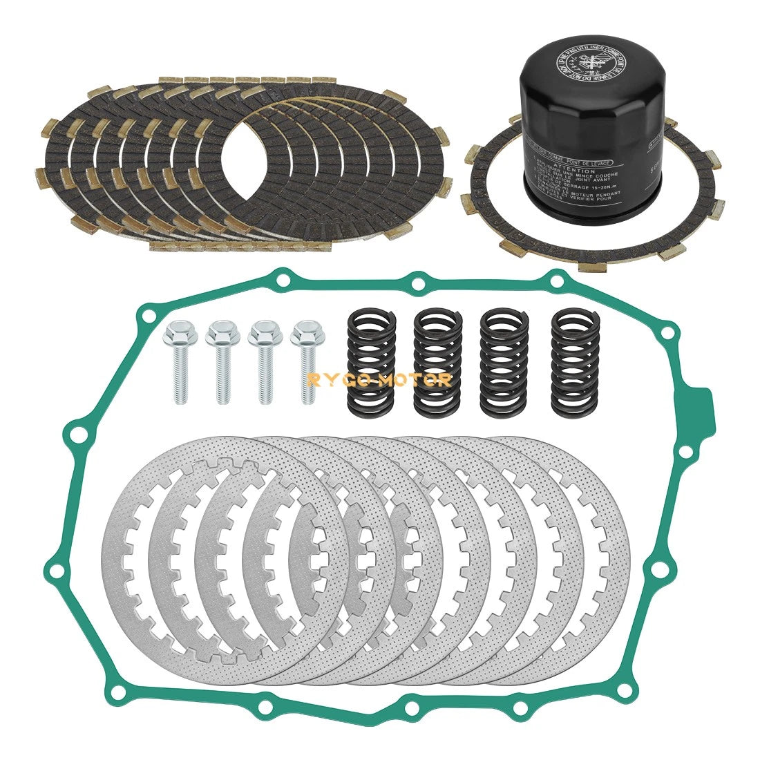 Clutch Friction Steel Plates Gasket for Honda VT750C Shadow ACE 750 (2001–2007)