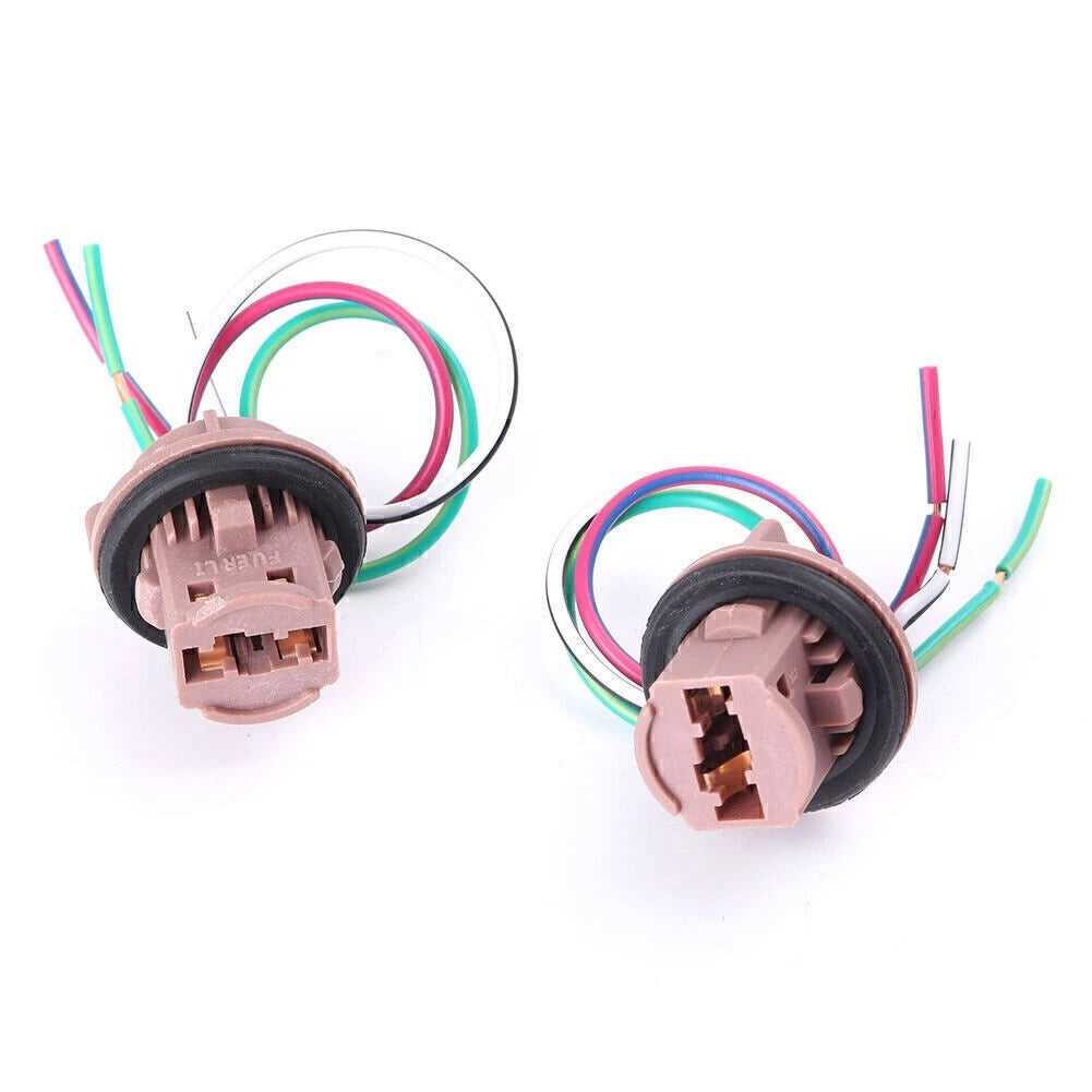 LED Bulb Brake Signal Light Wiring Harness Socket for 7441 7443 7444 T20