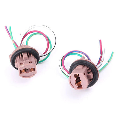 LED Bulb Brake Signal Light Wiring Harness Socket for 7441 7443 7444 T20