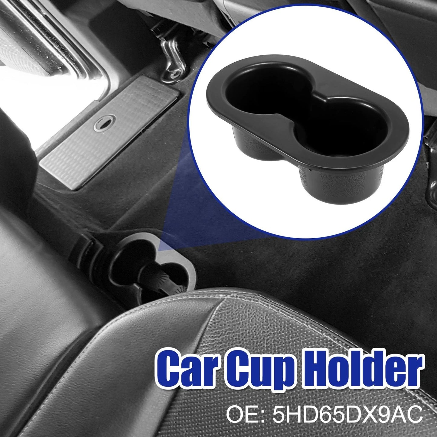 Rear Seat Cup Holder Dual Drink for Dodge Ram 1500 2500 (2002-2020)