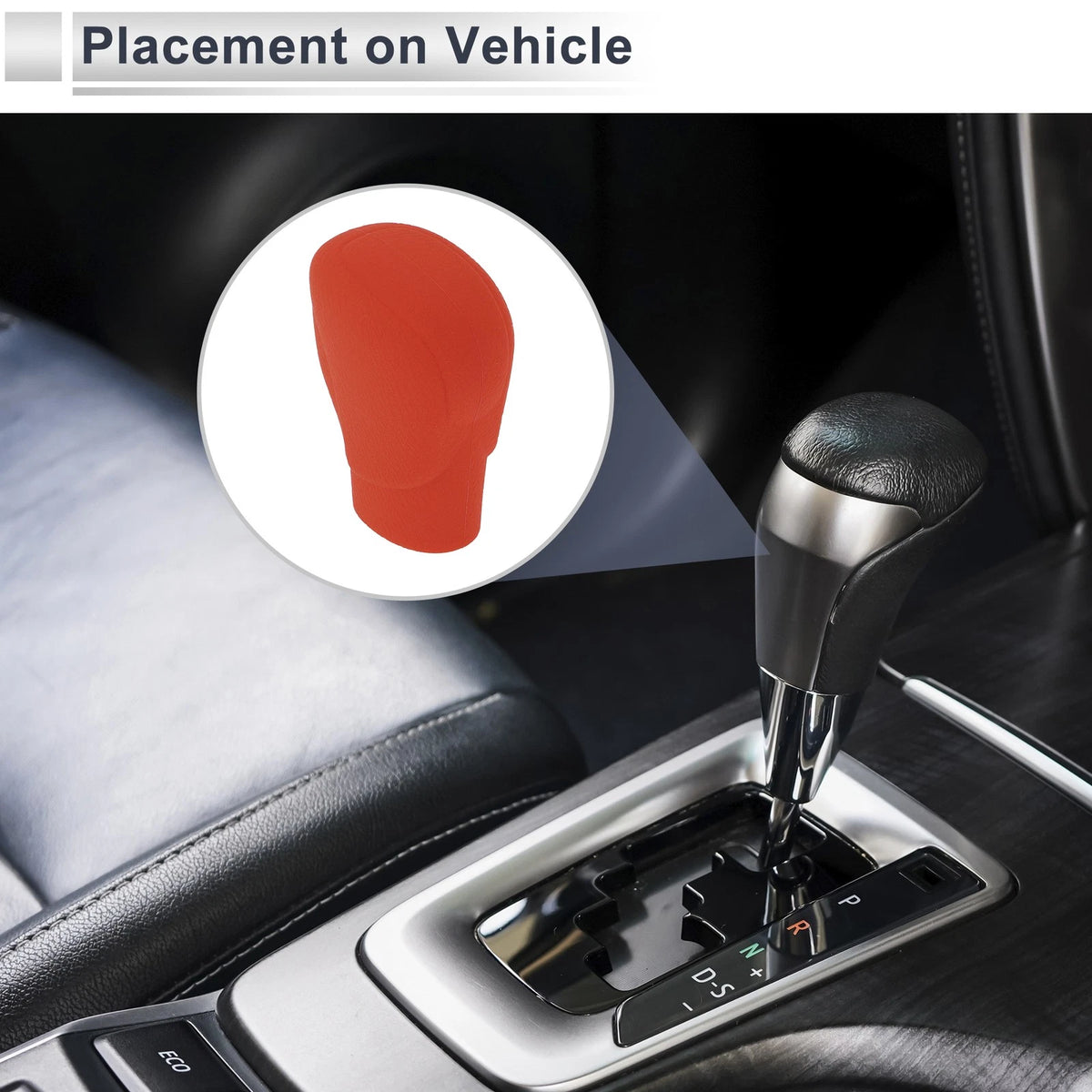 Red Silicone Gear Shift Knob Cover for Honda Accord (2018-2022)