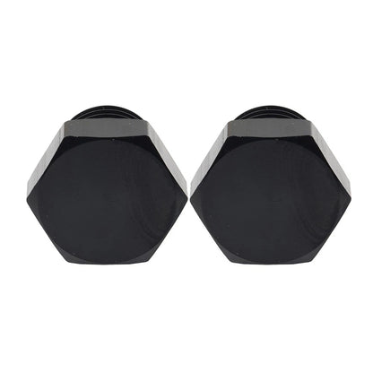 2 x Aluminum 6AN Block Off Cap ORB Plug Male Fitting Adapters for Universal