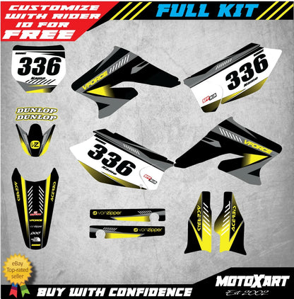 Custom Graphics Full Kit for Suzuki RMZ 250 (2004-2006) TAG STYLE Decals