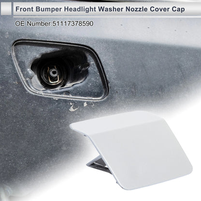 Front Right Side Bumper Headlight Washer Nozzle Cover for BMW X5 (2014-2018)
