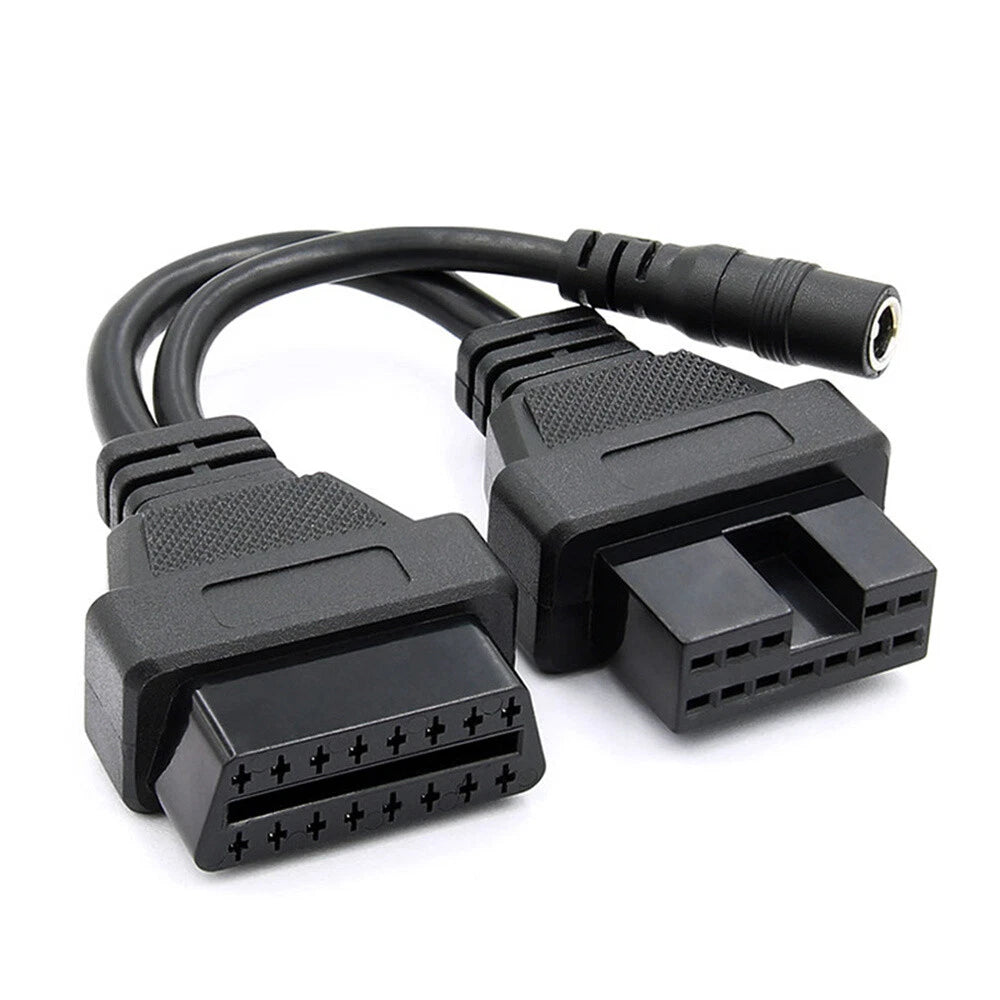 12 Pin OBD1 to 16 Pin OBD2 Diagnostic Adapter Cable for Mitsubishi Hyundai