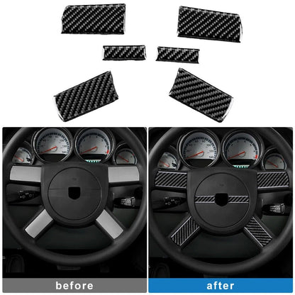 Carbon Fiber Steering Wheel Cover Sticker