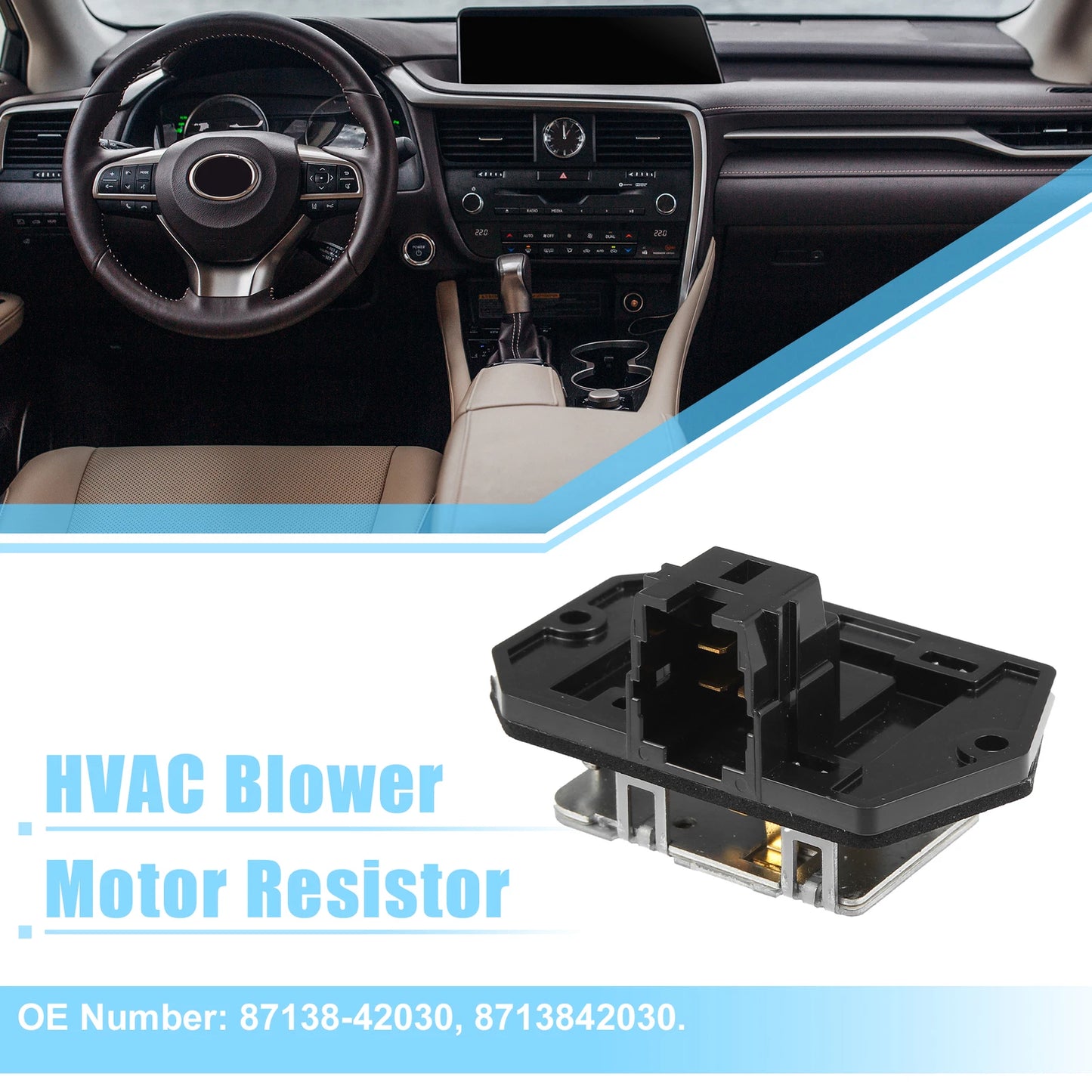 HVAC Blower Motor Resistor, Blower Control Module for Toyota RAV4 (2001–2005)