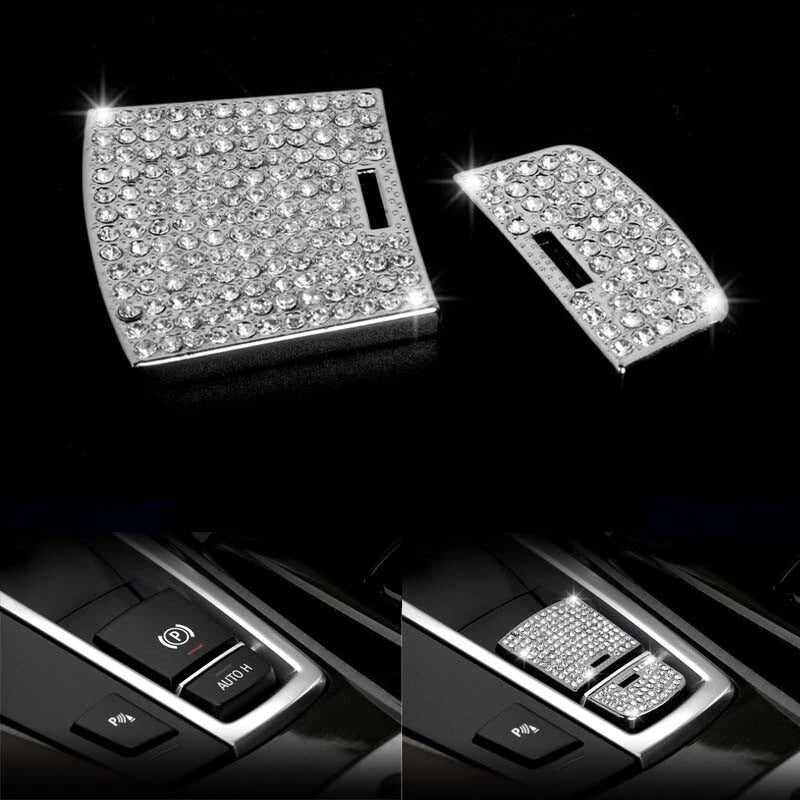 Crystal EPB PARKING BRAKE P BUTTON SWITCH COVER fit For BMW 5 Series 2011-2018
