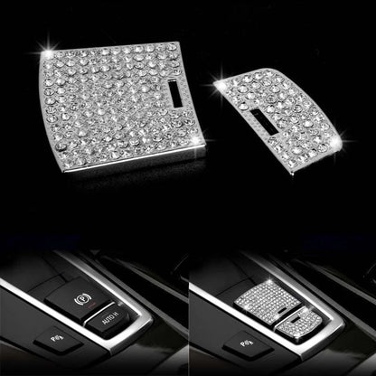 Crystal EPB PARKING BRAKE P BUTTON SWITCH COVER fit For BMW 5 Series 2011-2018