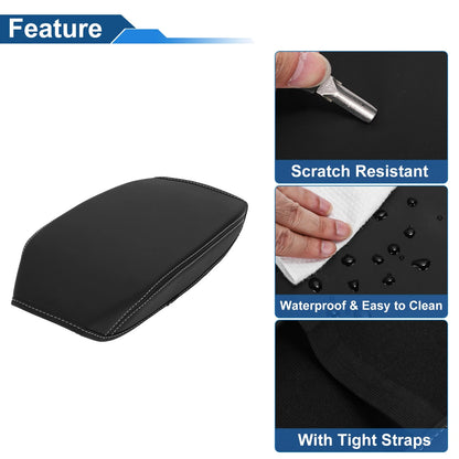 Armrest Cover for Mazda CX-5 KF (2018-2024) - Anti-Scratch Black White