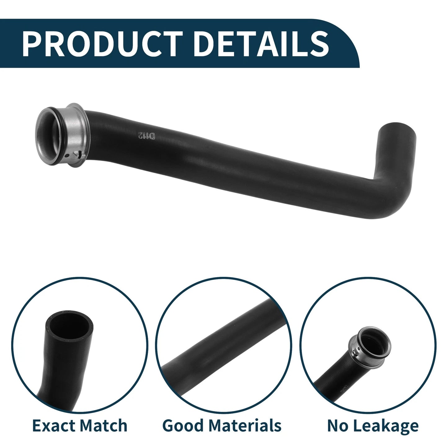 Radiator Hose for Porsche Panamera (2013 - 2016) Rubber Coolant Pipe