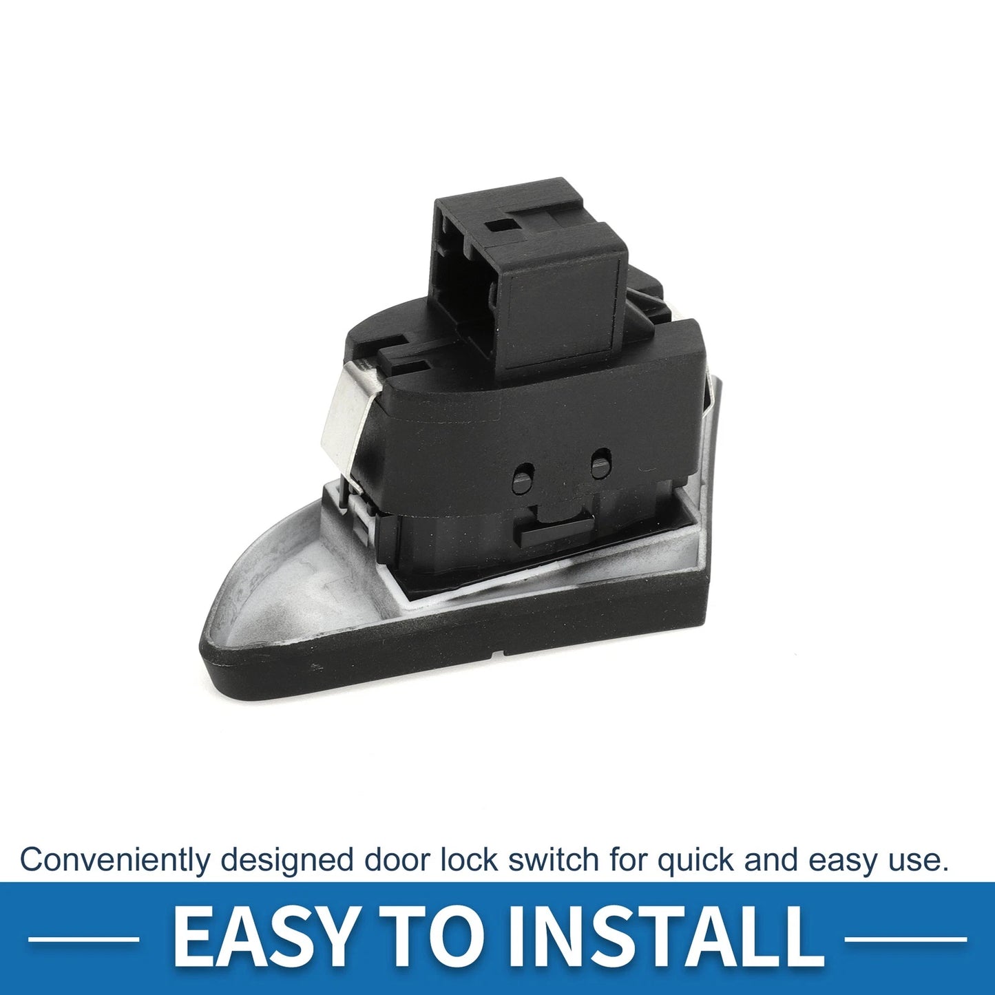 Door Lock Switch for Porsche Cayenne Panamera Black Plastic