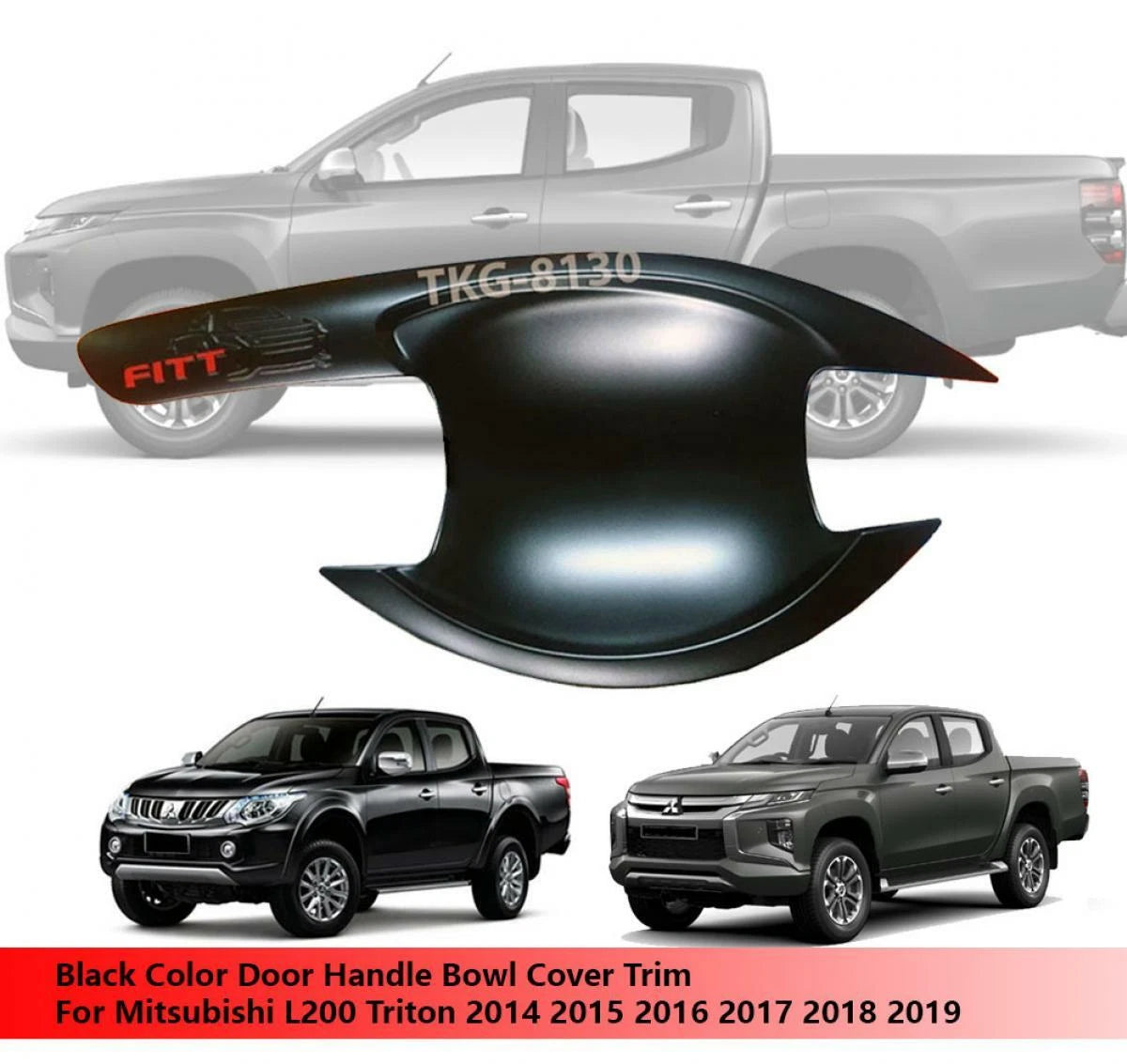 Door Handle Bowl Trim for Mitsubishi L200 Triton (2014-2019)