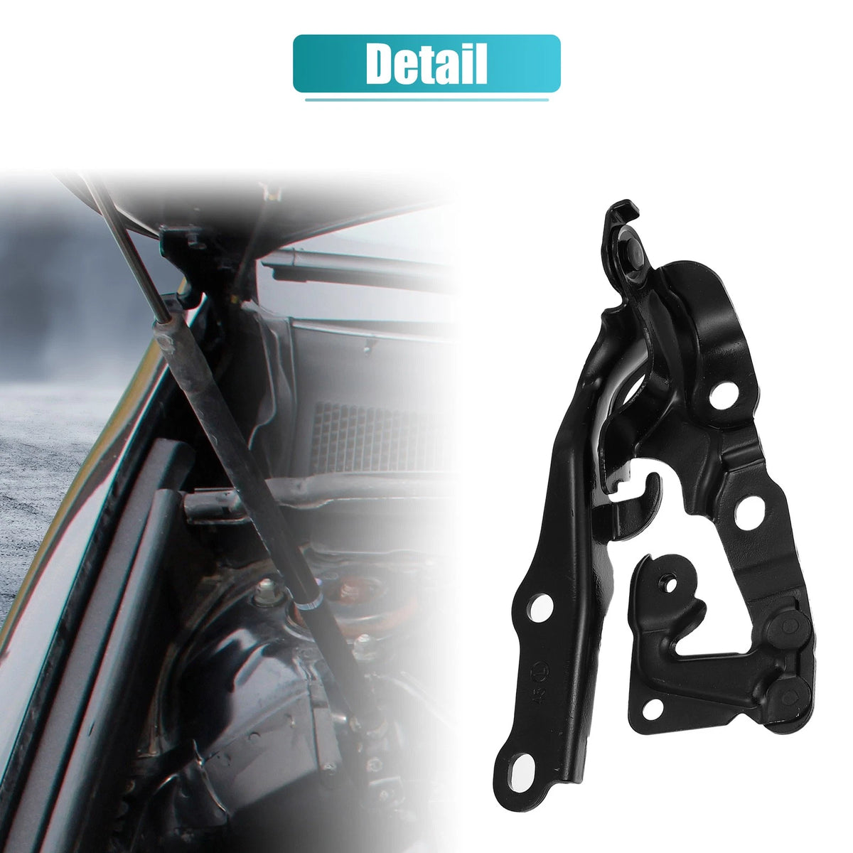 Bonnet Hinge 2 x Black for Toyota (Fits 5341006090 TO1236151)