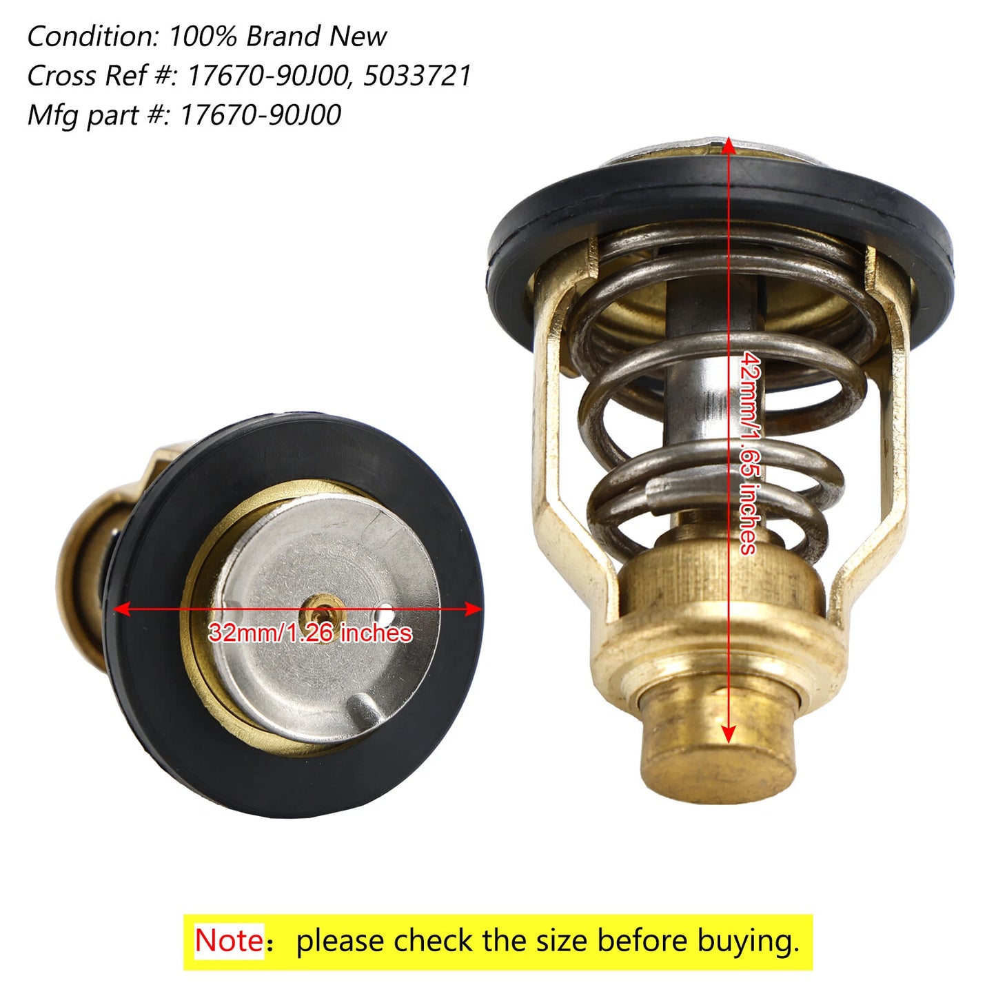 Thermostat 60C for Suzuki 4 Stroke (2000-2023)