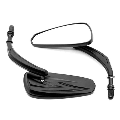 Black Rearview Mirrors for Harley Touring, Glide, Softail, Dyna