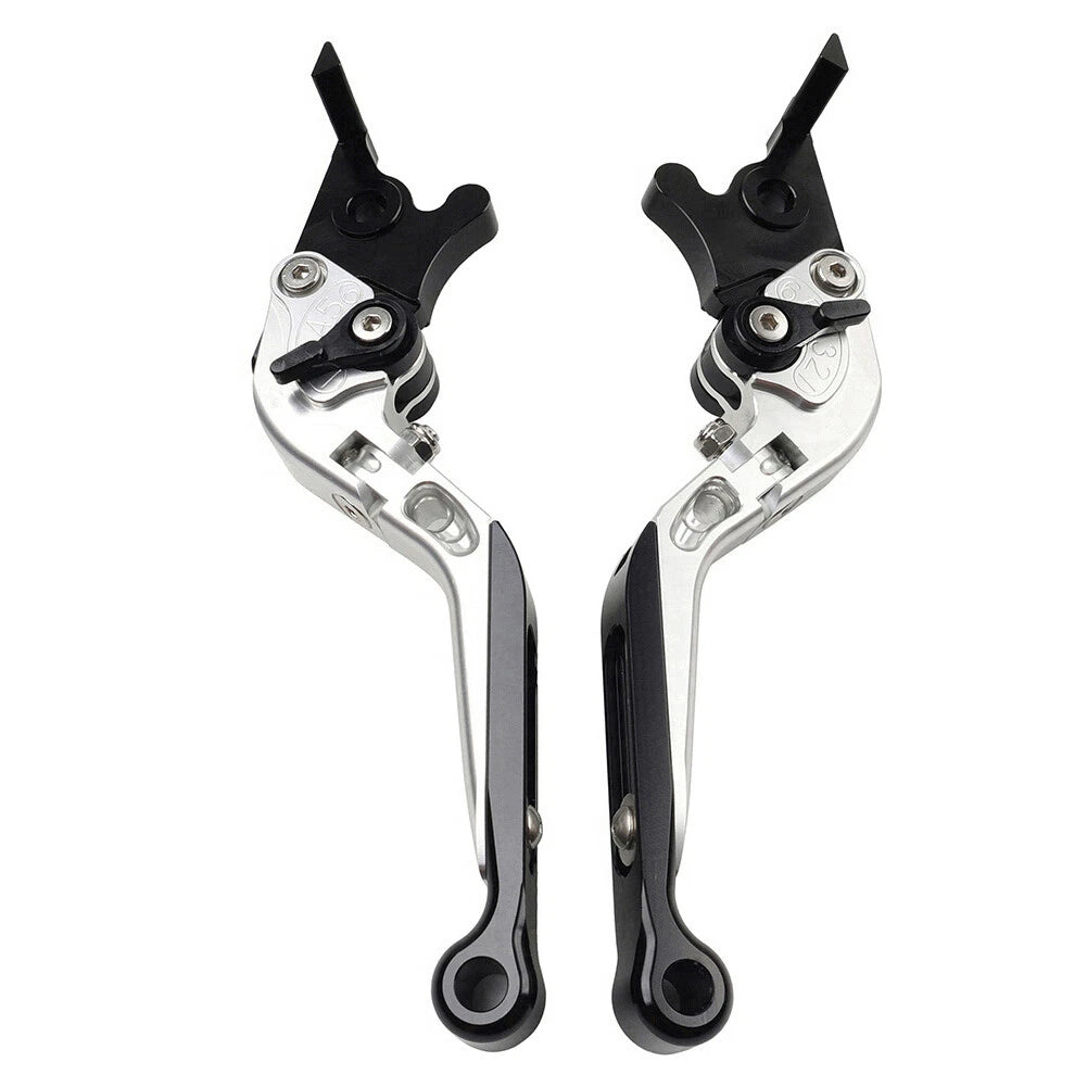 CNC Silver Extendable Brake Clutch Levers for Honda CBR650R CB650F (14-23)