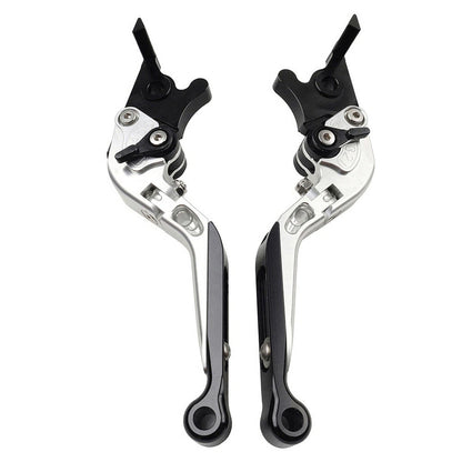 CNC Silver Extendable Brake Clutch Levers for Honda CBR650R CB650F (14-23)