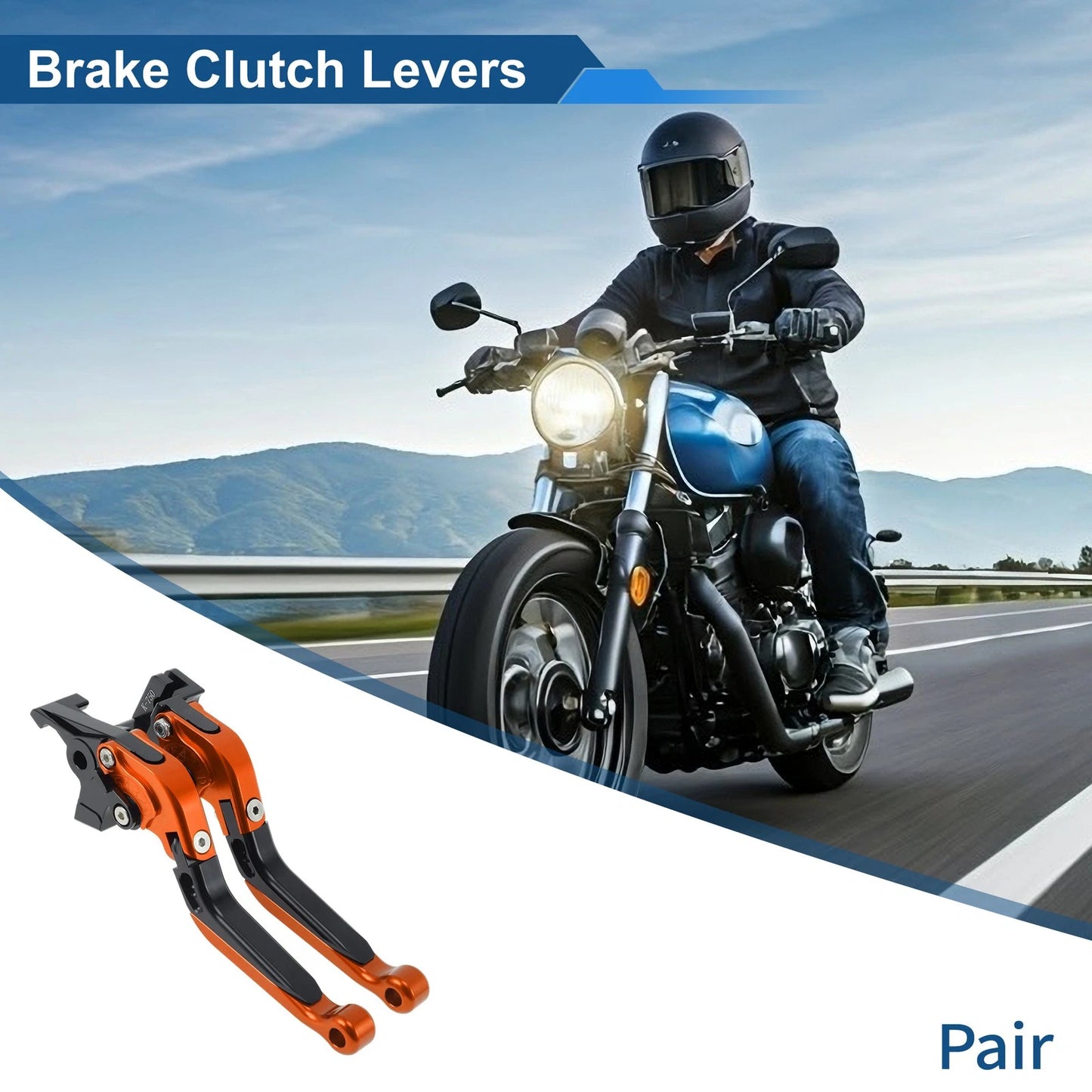 Brake Clutch Levers 1x for Kawasaki NINJA 650R (2009–2016)