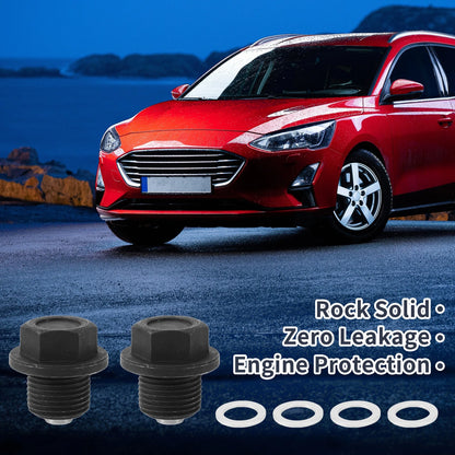 1 Set M18x1.5 1.14 Height Engine Oil Drain Plug with Gasket for Car Motorcycle