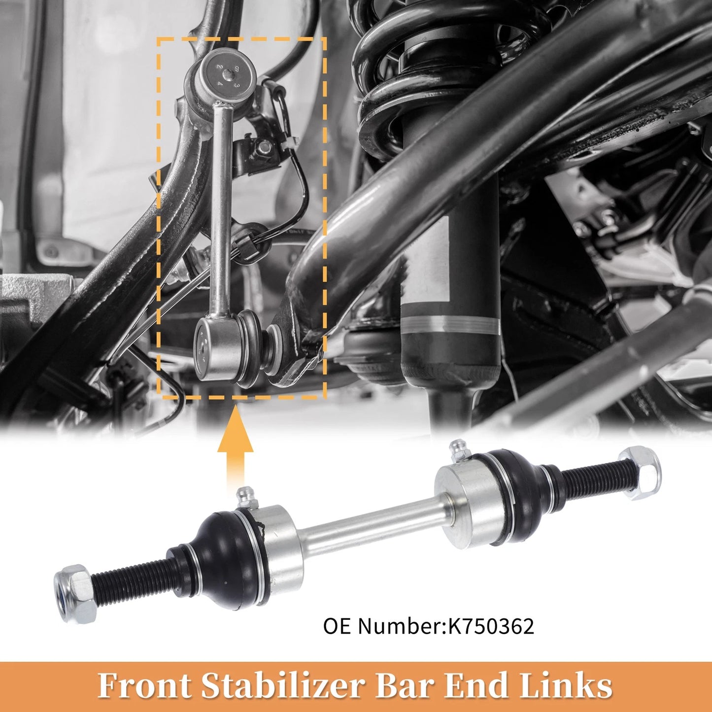 Front Stabiliser Sway Bar Links for Ford F-550 Super Duty (2009-2018)