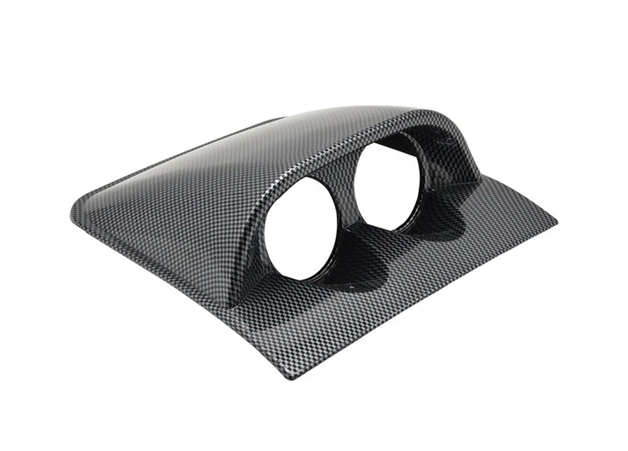 2" 52mm Dual Hole Dashboard Gauge Pod Mount Holder for Universal Car Models