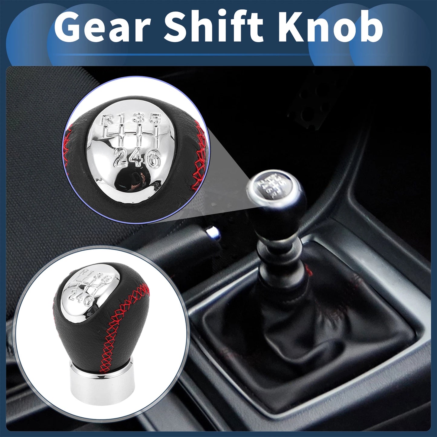 6 Speed Manual Gear Shift Knob for Mazda 3 BK (2003-2008)