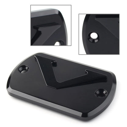 Black Front Brake Fluid Reservoir Cover for Yamaha V Star XVS 650/950/1100/1300