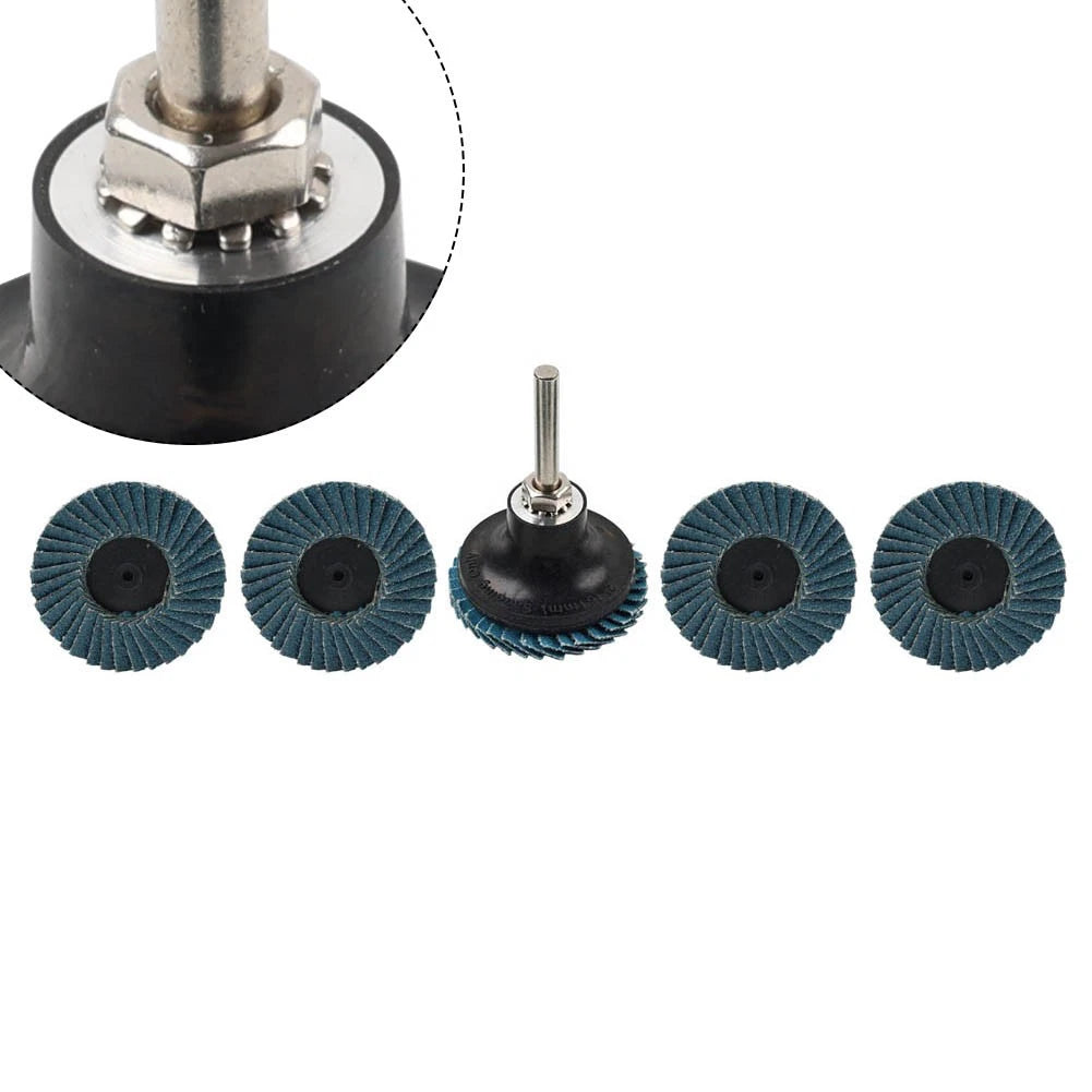 50mm R Type Roloc Flap Sanding Discs for Various Grinds - 40/60/80/120 Grit