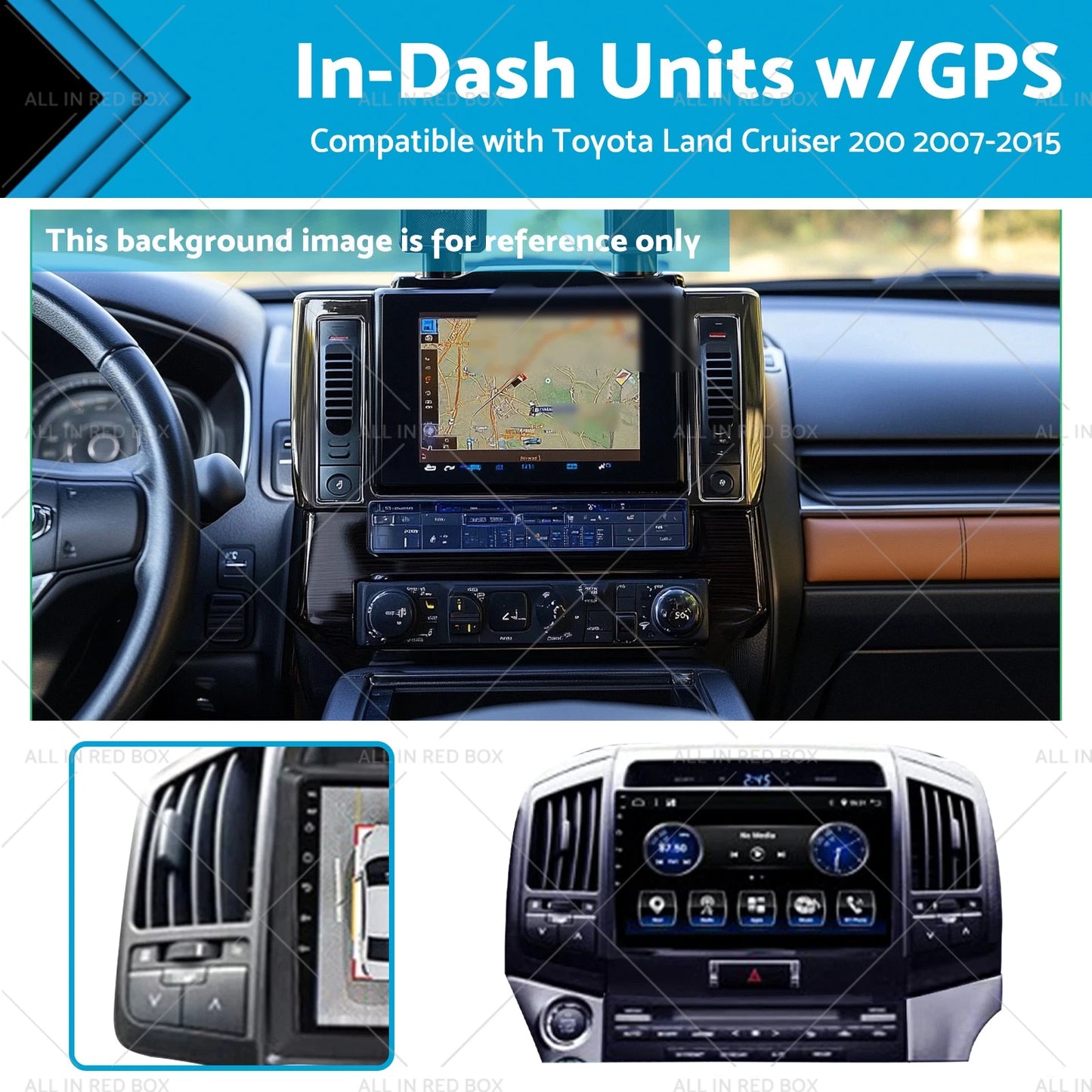 In-Dash GPS Unit for Toyota Land Cruiser 200 Series (2007-2015)