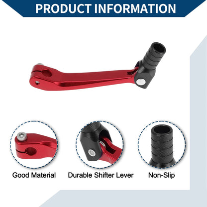 Folding Shifter Lever for Honda CRF150F 2003-2017 Red Black