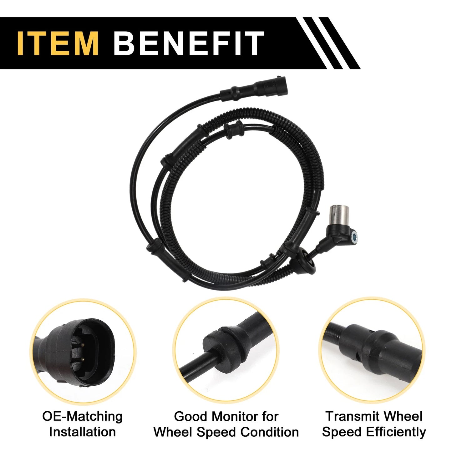 ABS Wheel Speed Sensor for Jeep TJ (1997-2006) 1 x Rear Left