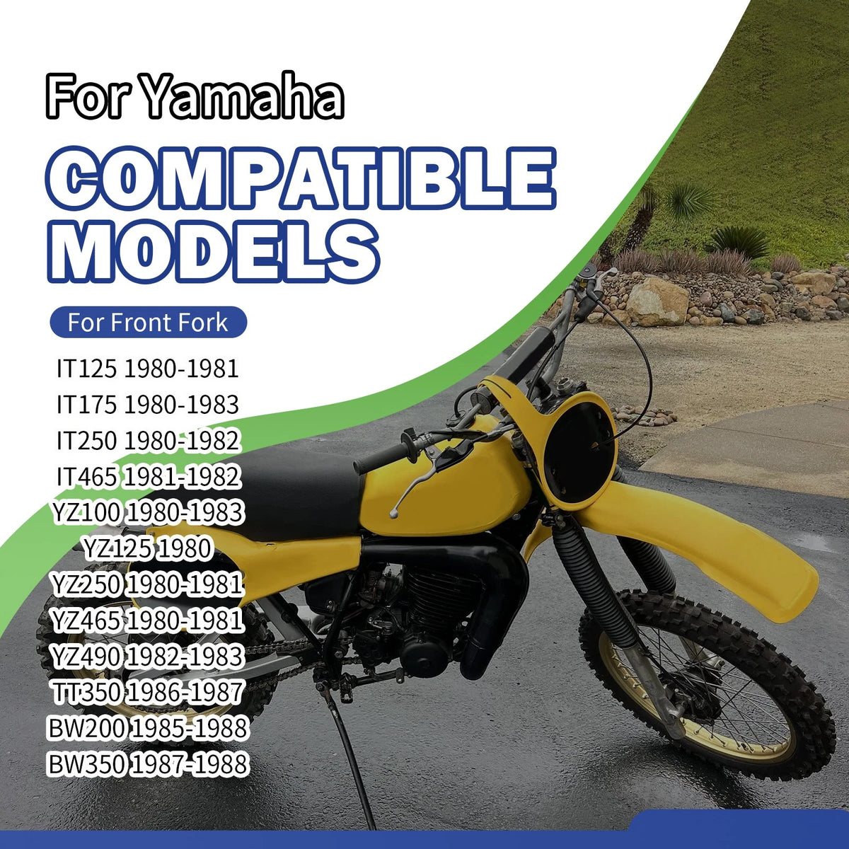 Front Brake Cable Guide for Yamaha YZ80/100/125/250/465 IT250 (1973–1992)