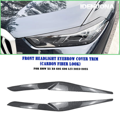 Headlight Eyelid Trim Cover for BMW X5 X6 G05 G06 LCI (2023-2025)