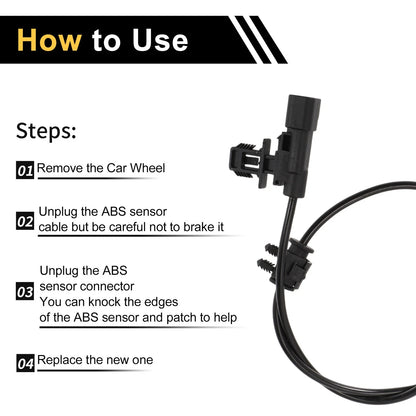 ABS Wheel Speed Sensor 1 Pc Chevrolet Silverado 2500 HD (2011-2020)