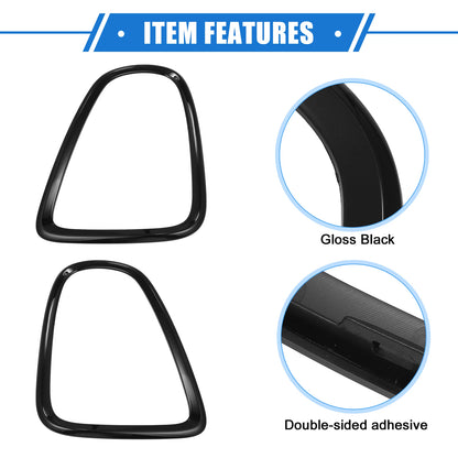 Taillight Trim Rings for Mini Cooper R58 Coupe S Clubman (2008-2015) Black