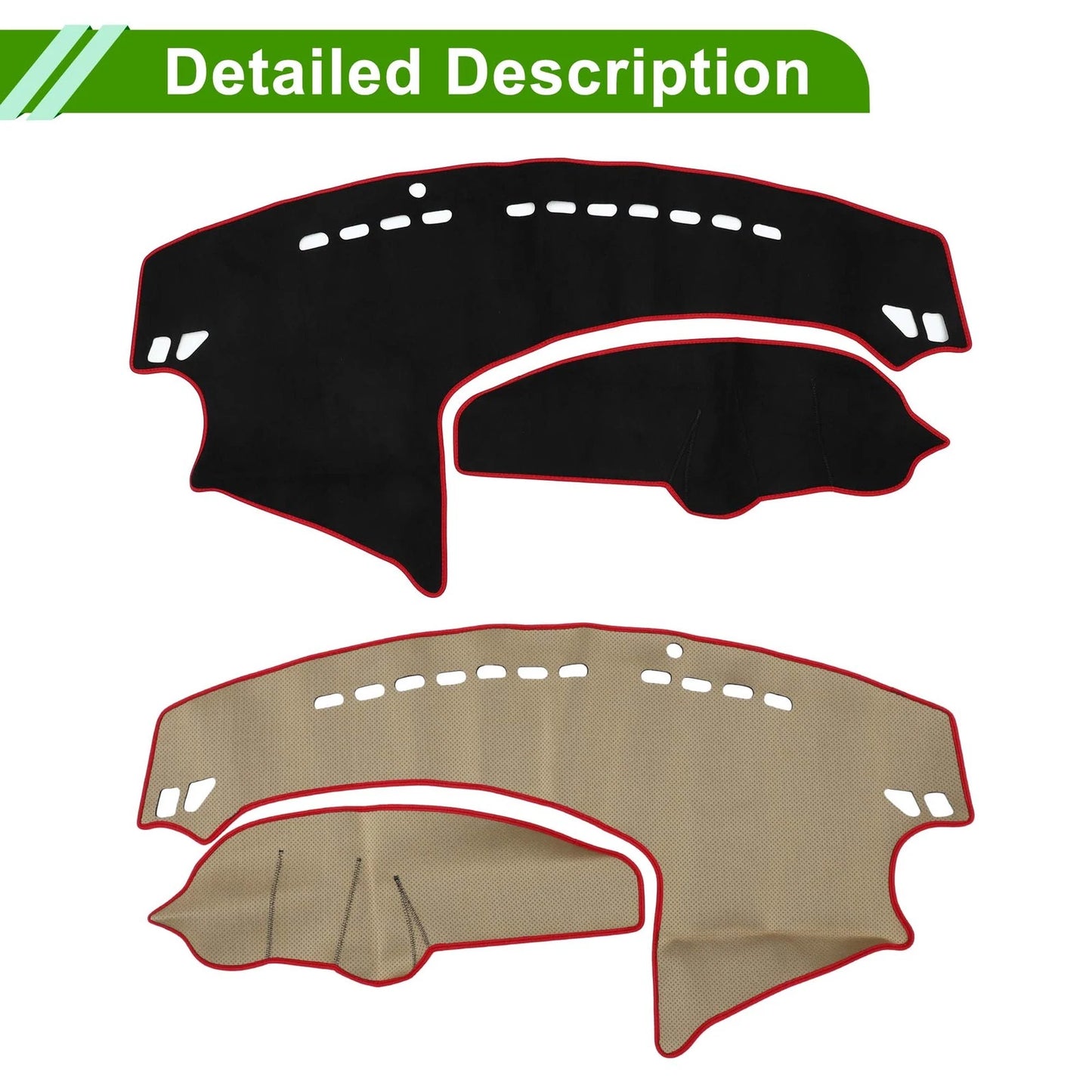 Dash Cover Mat for Mazda Axela 2009-2013 Sun Protector Black Red